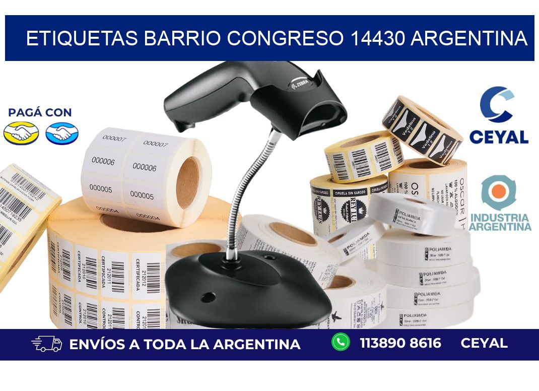 etiquetas barrio congreso 14430 argentina