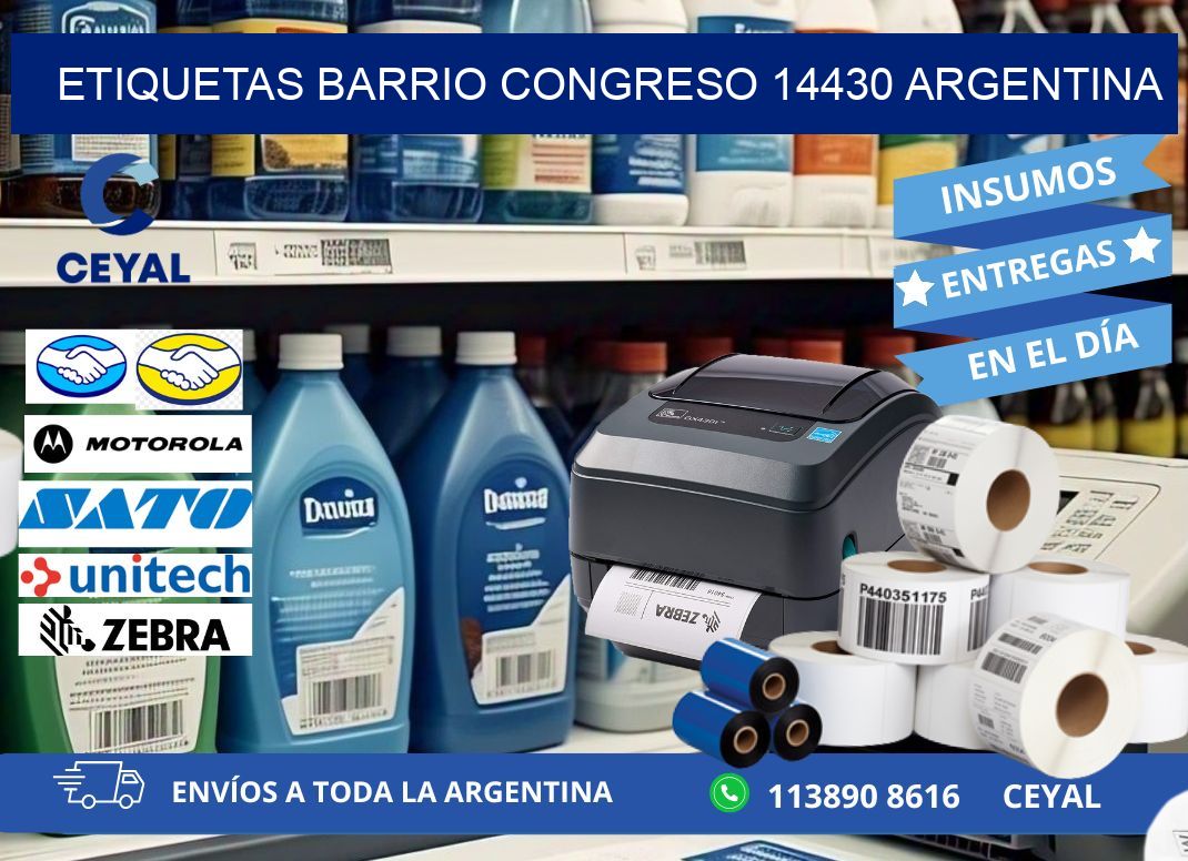 etiquetas barrio congreso 14430 argentina