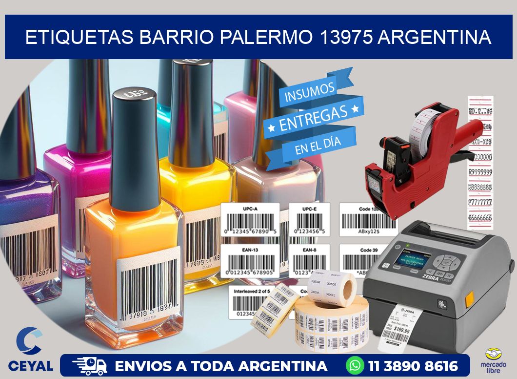 etiquetas barrio palermo 13975 argentina