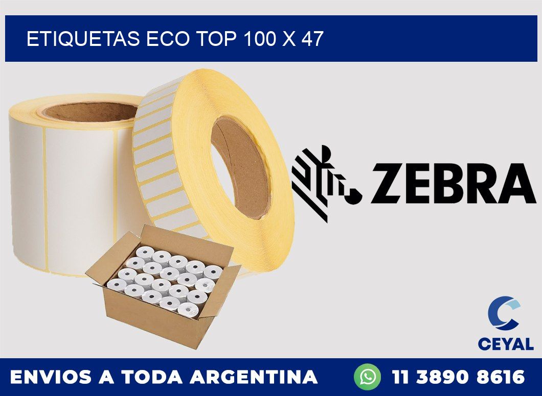 etiquetas eco top 100 x 47