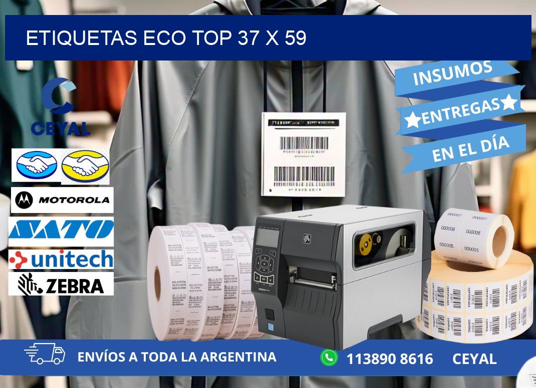 etiquetas eco top 37 x 59