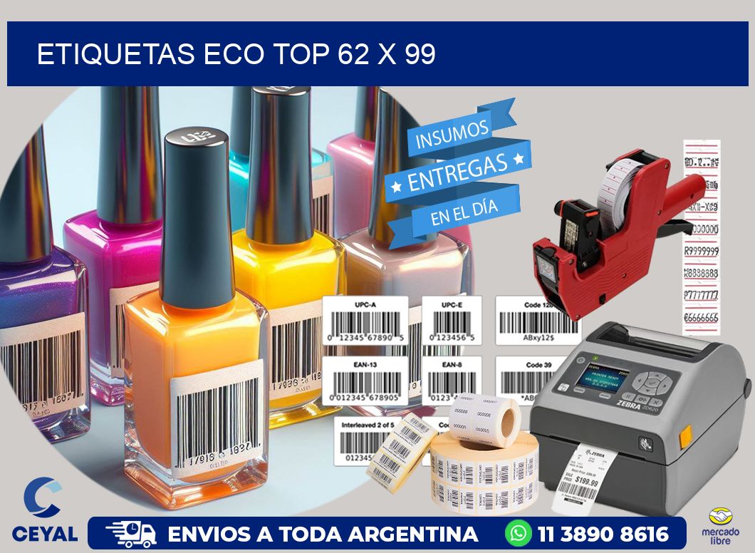 etiquetas eco top 62 x 99