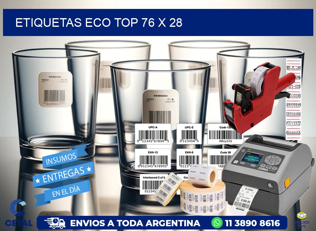 etiquetas eco top 76 x 28