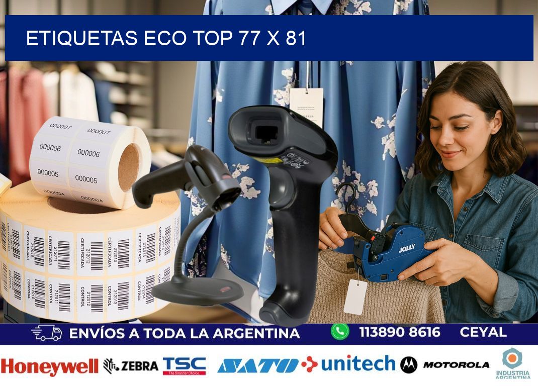etiquetas eco top 77 x 81