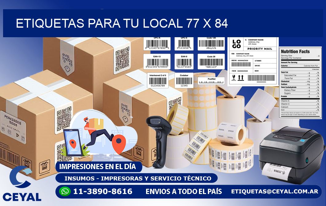 etiquetas para tu local 77 x 84