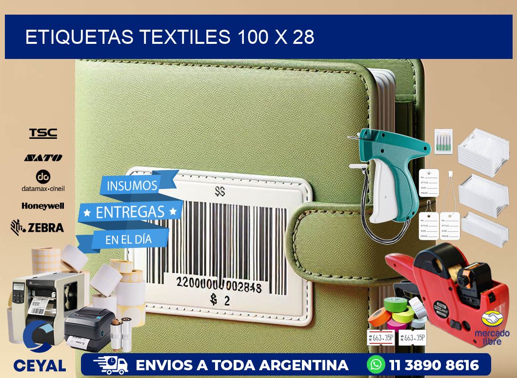 etiquetas textiles 100 x 28