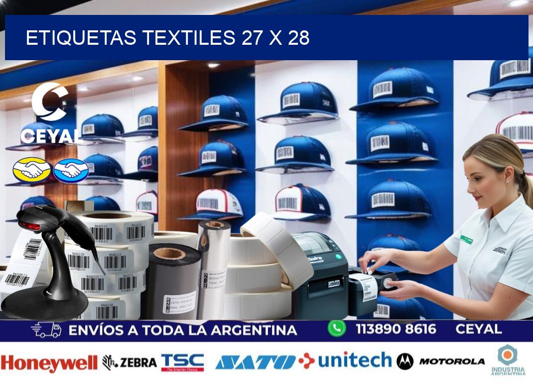 etiquetas textiles 27 x 28