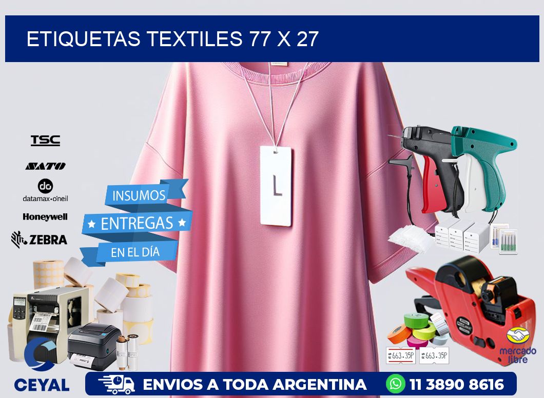etiquetas textiles 77 x 27