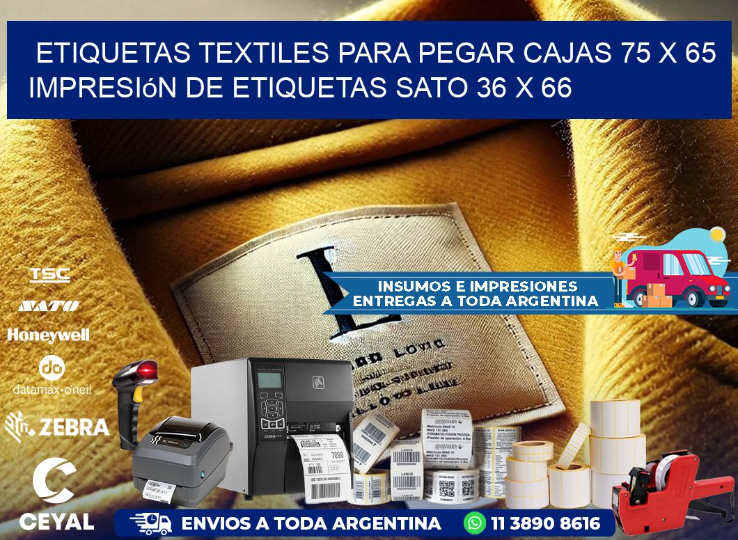etiquetas textiles para pegar cajas 75 x 65 impresión de etiquetas sato 36 x 66