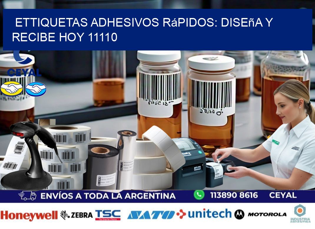 ettiquetas Adhesivos Rápidos: Diseña y Recibe Hoy 11110