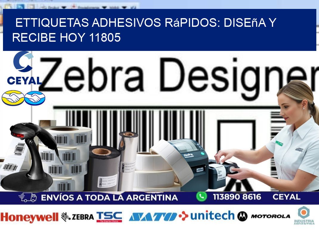ettiquetas Adhesivos Rápidos: Diseña y Recibe Hoy 11805
