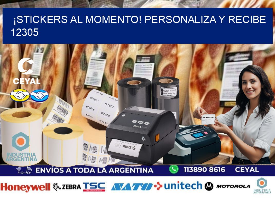 ¡Stickers al Momento! Personaliza y Recibe 12305