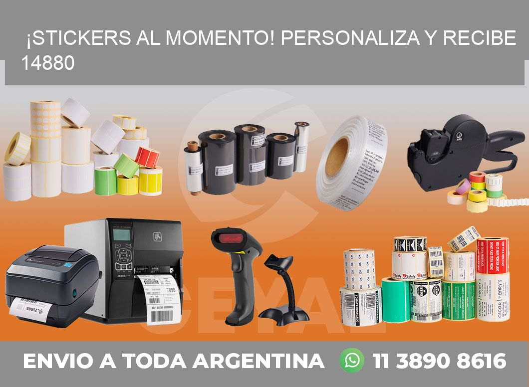 ¡Stickers al Momento! Personaliza y Recibe 14880