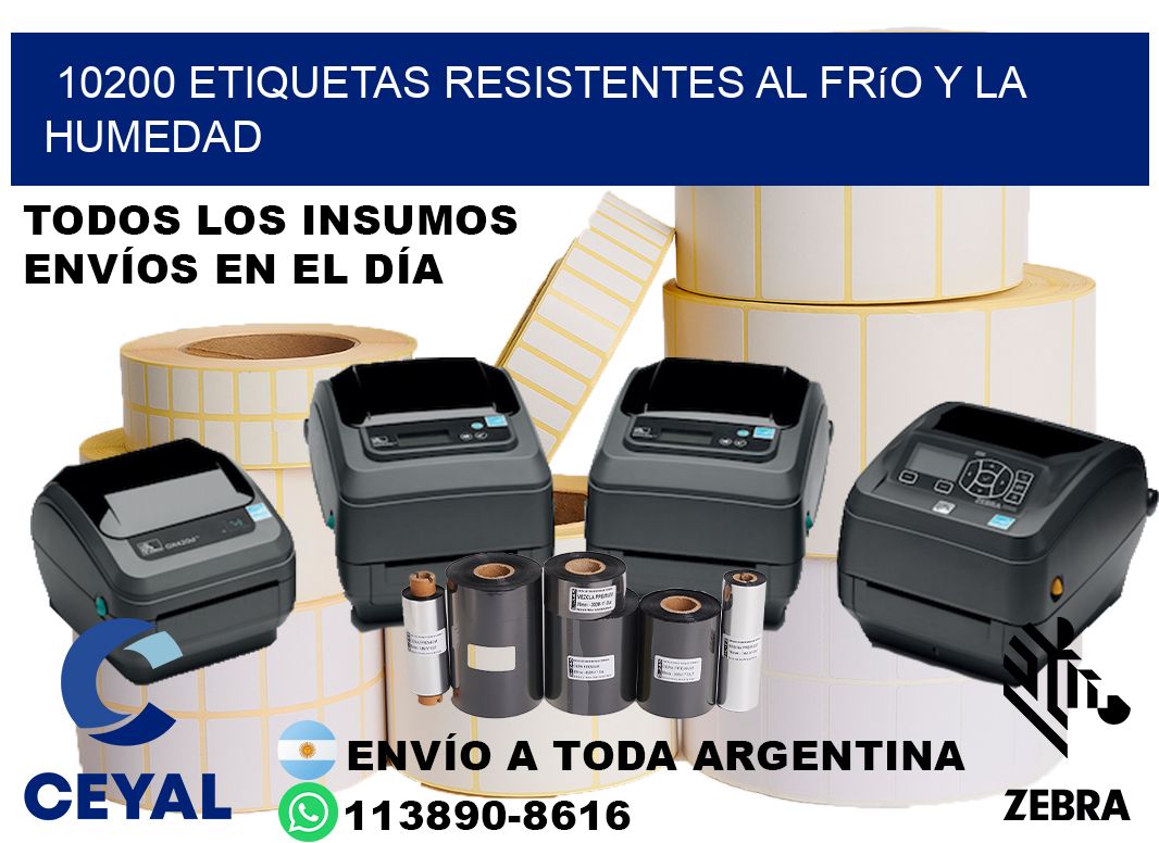 10200 Etiquetas resistentes al frío y la humedad