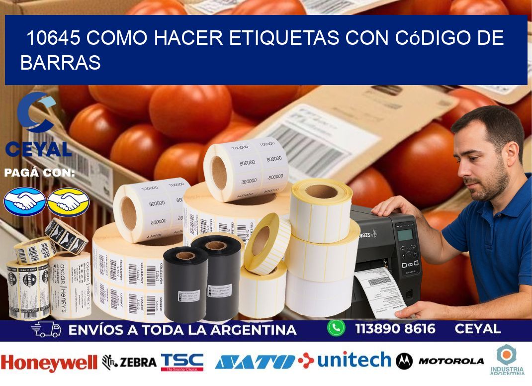 10645 Como hacer etiquetas con código de barras