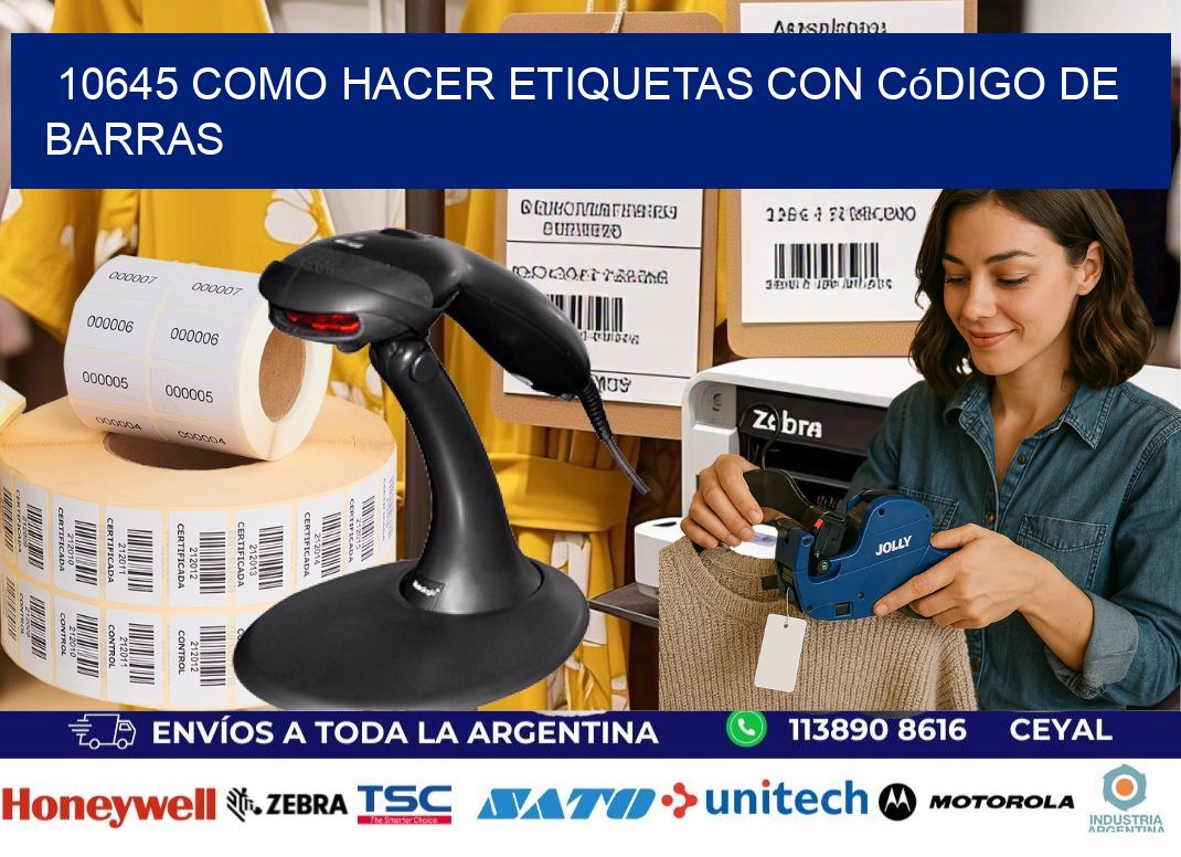 10645 Como hacer etiquetas con código de barras