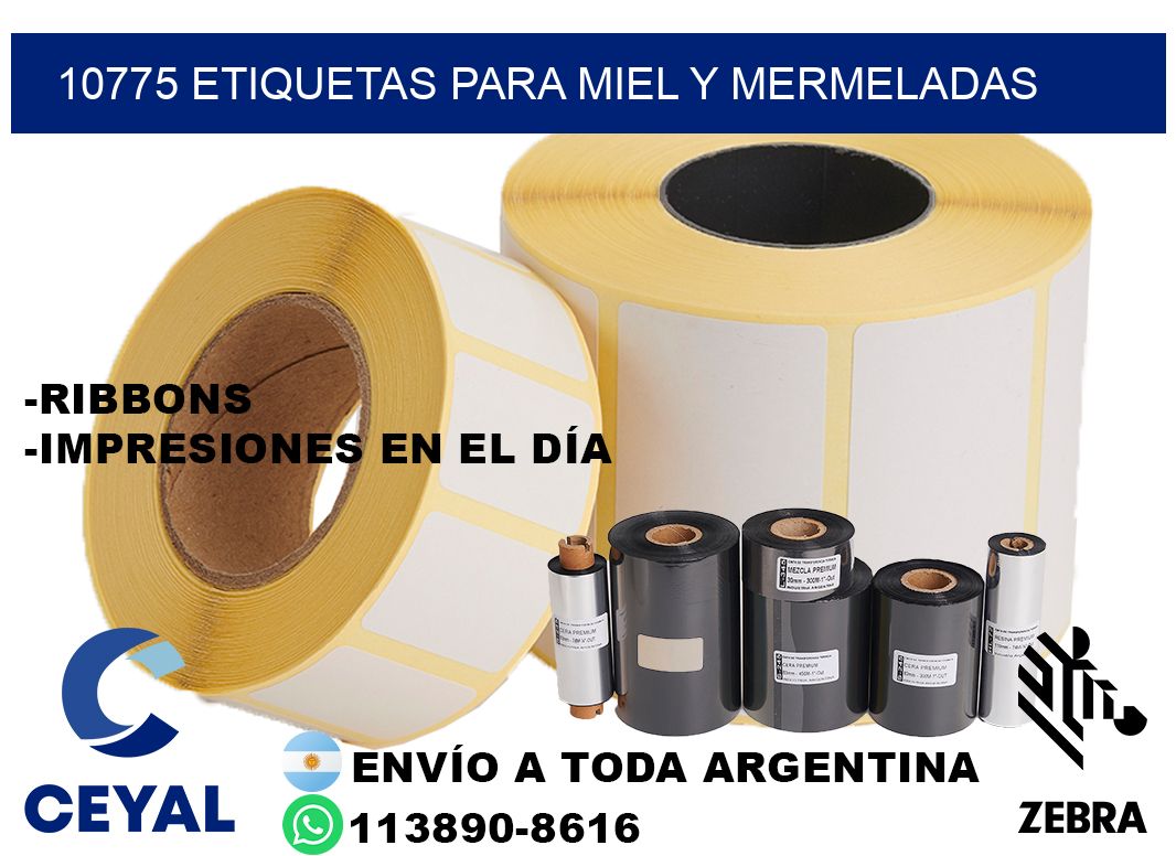10775 Etiquetas para miel y mermeladas