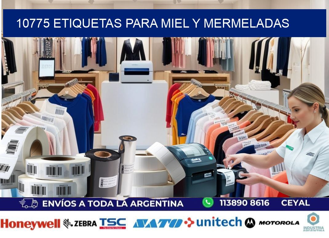 10775 Etiquetas para miel y mermeladas