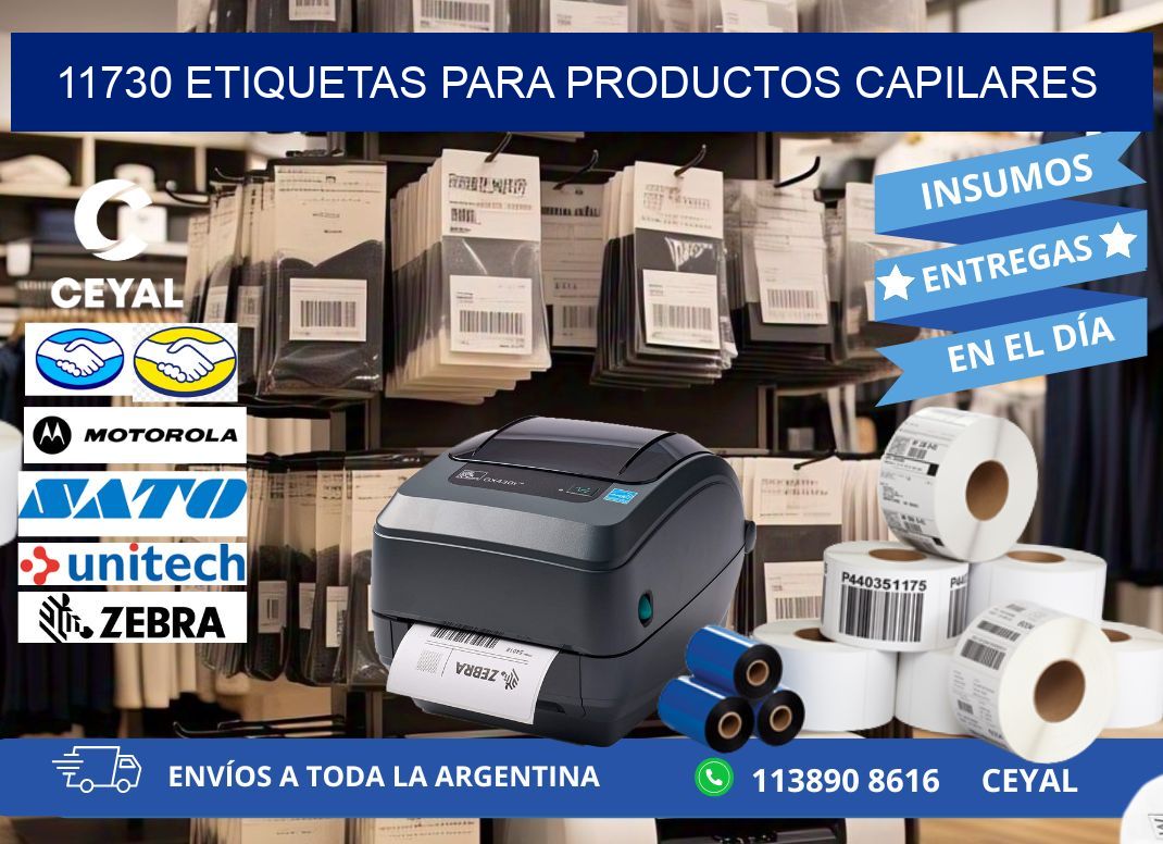 11730 Etiquetas para productos capilares