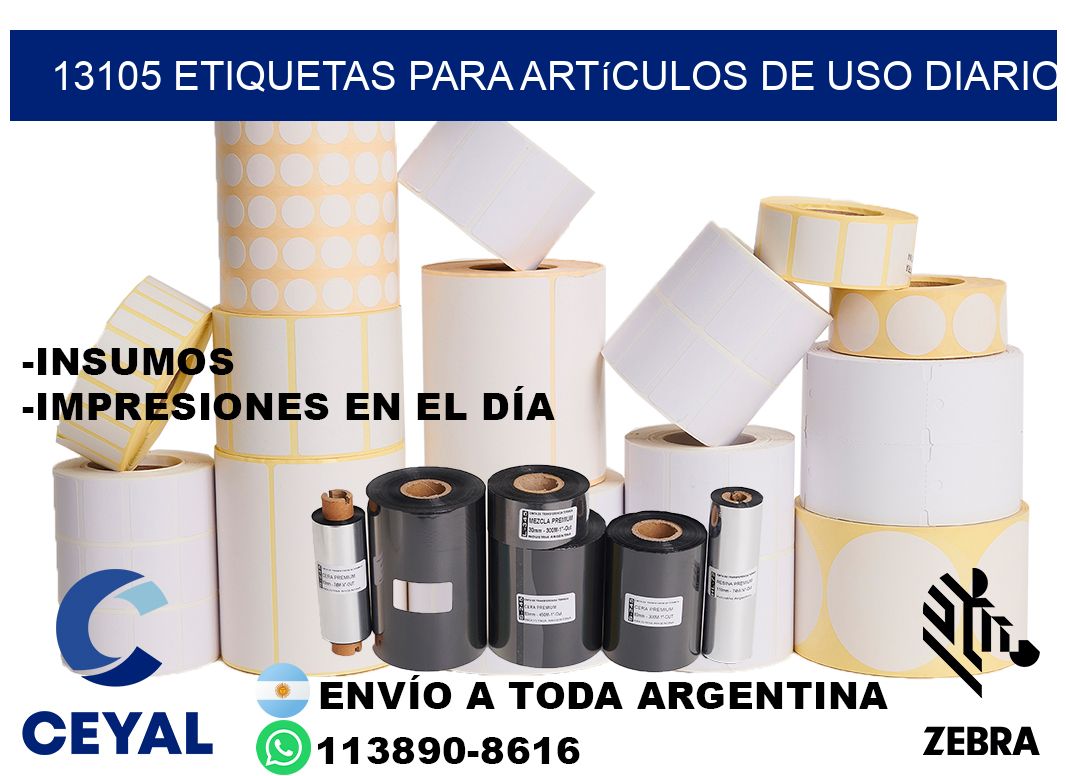 13105 Etiquetas para artículos de uso diario