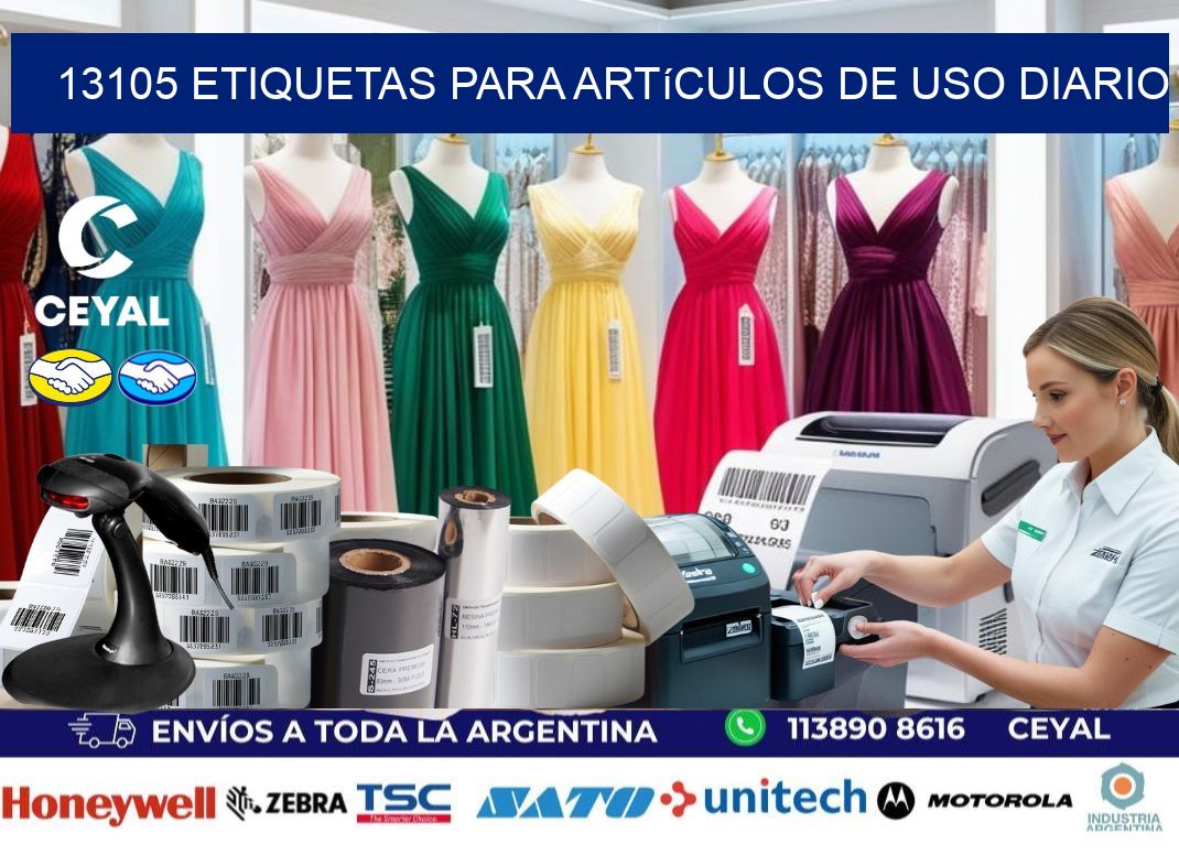 13105 Etiquetas para artículos de uso diario