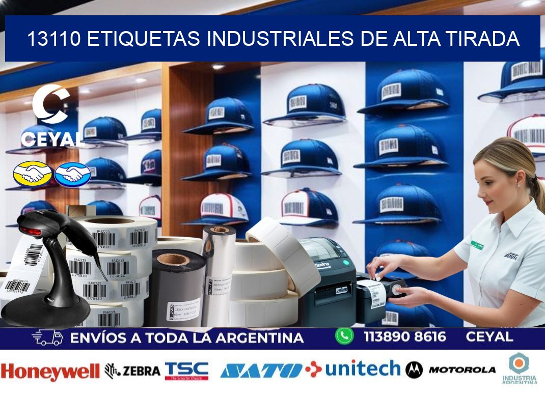 13110 Etiquetas industriales de alta tirada