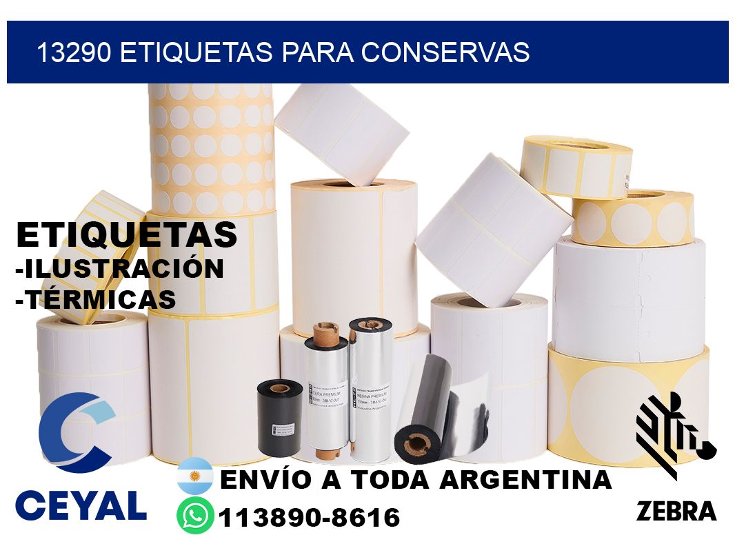 13290 Etiquetas para conservas