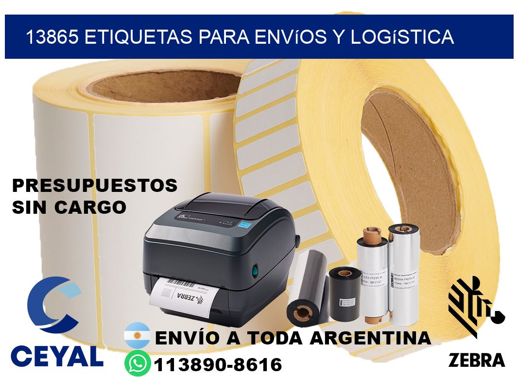 13865 Etiquetas para envíos y logística