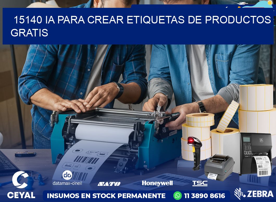 15140 IA para crear etiquetas de productos gratis