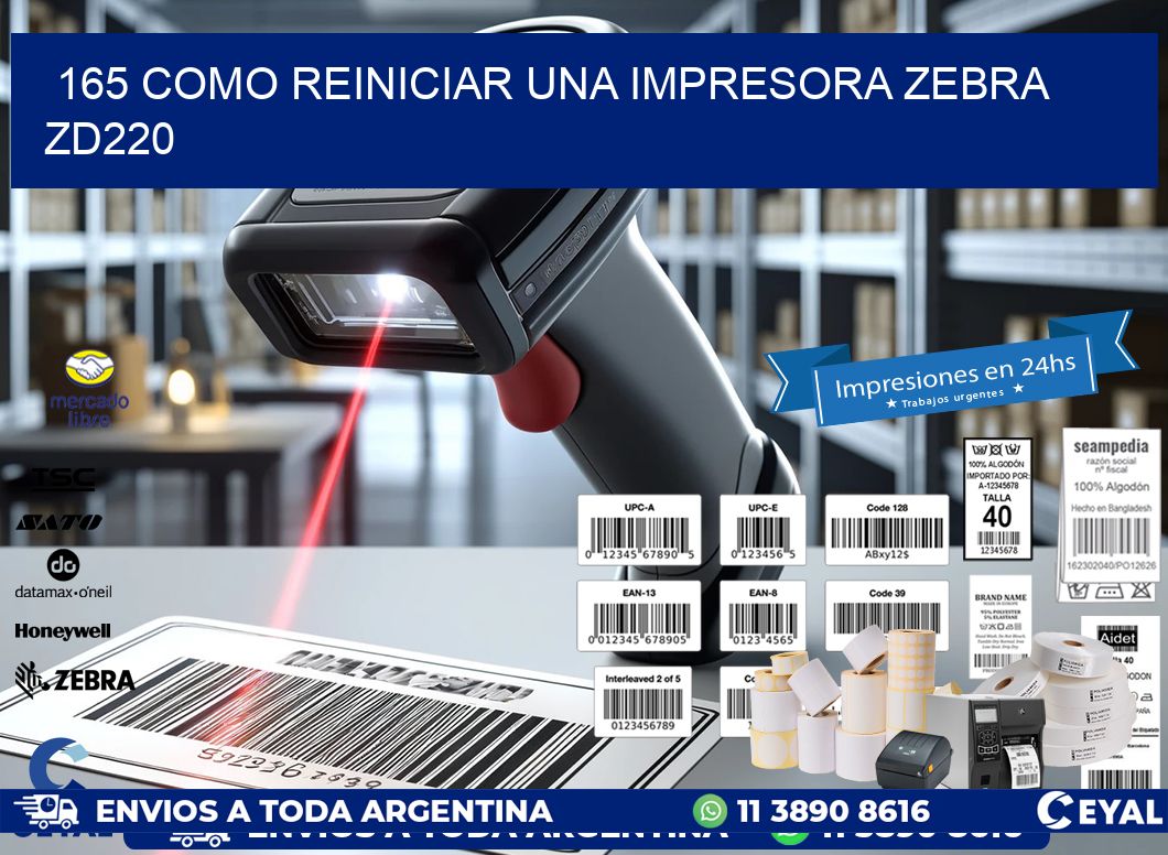 165 Como reiniciar una impresora Zebra ZD220
