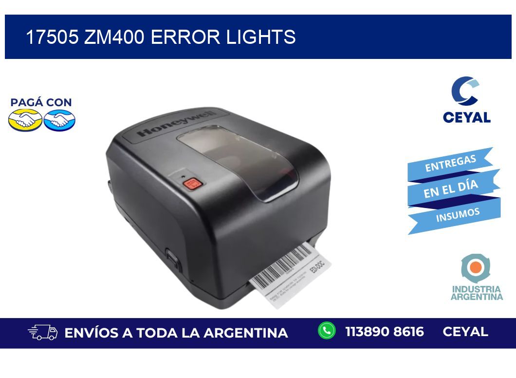 17505 ZM400 error lights