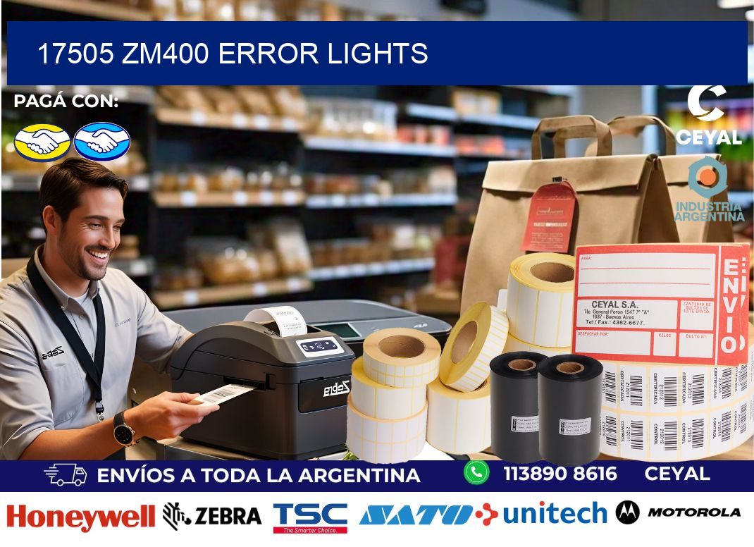 17505 ZM400 error lights