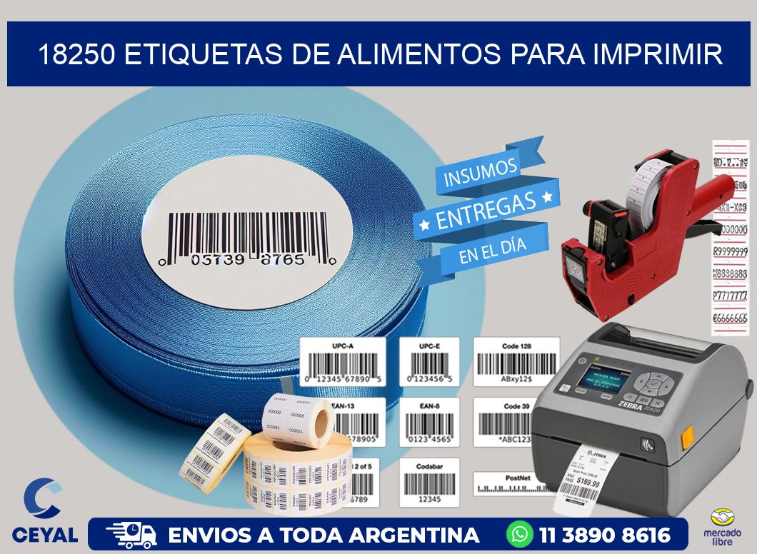 18250 Etiquetas de alimentos para imprimir