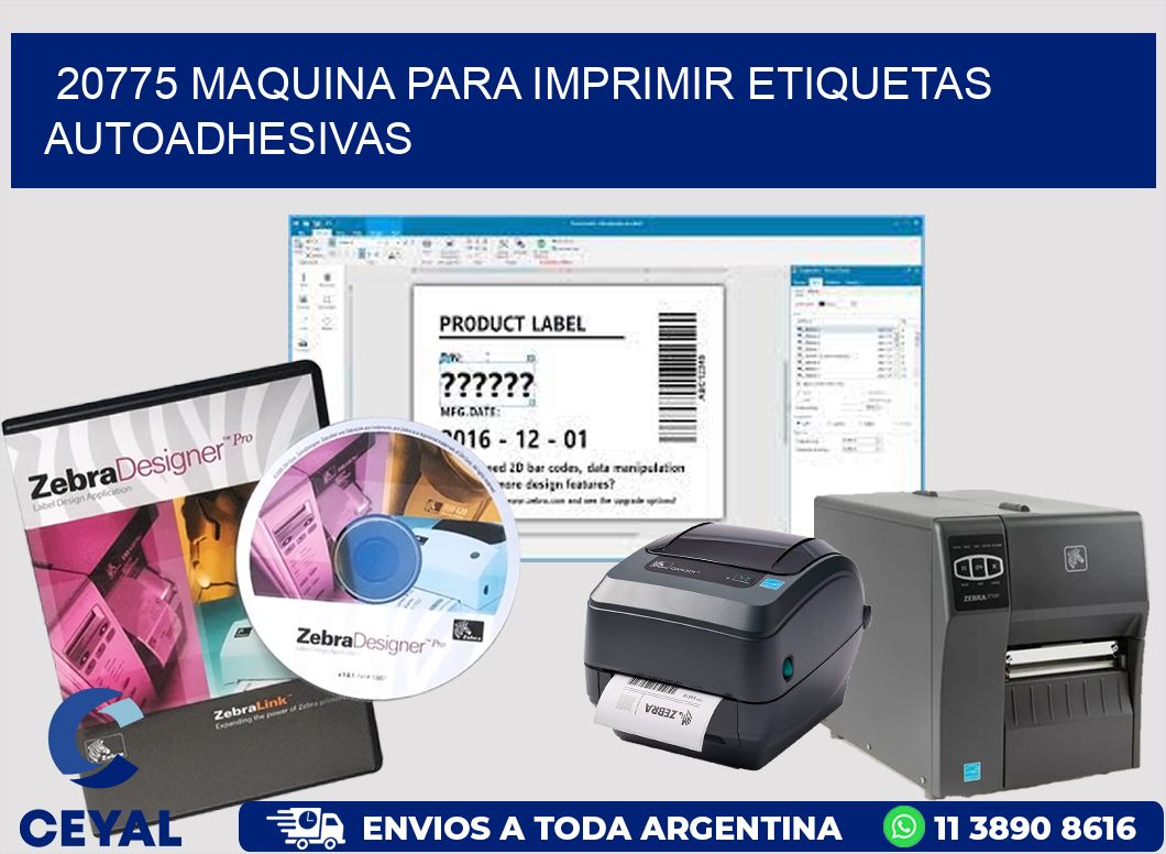 20775 maquina para imprimir etiquetas autoadhesivas