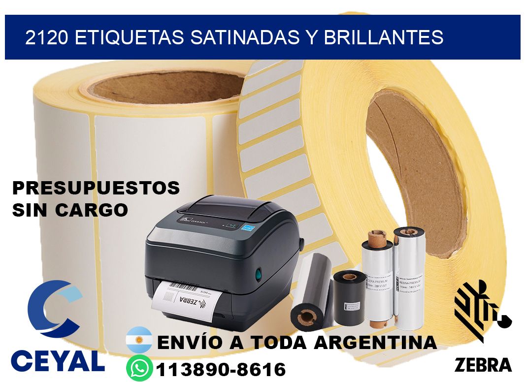 2120 Etiquetas satinadas y brillantes