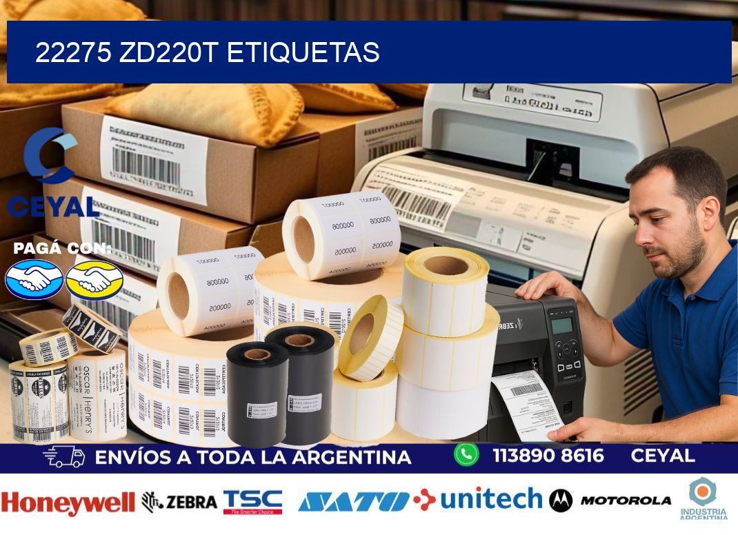 22275 ZD220t etiquetas