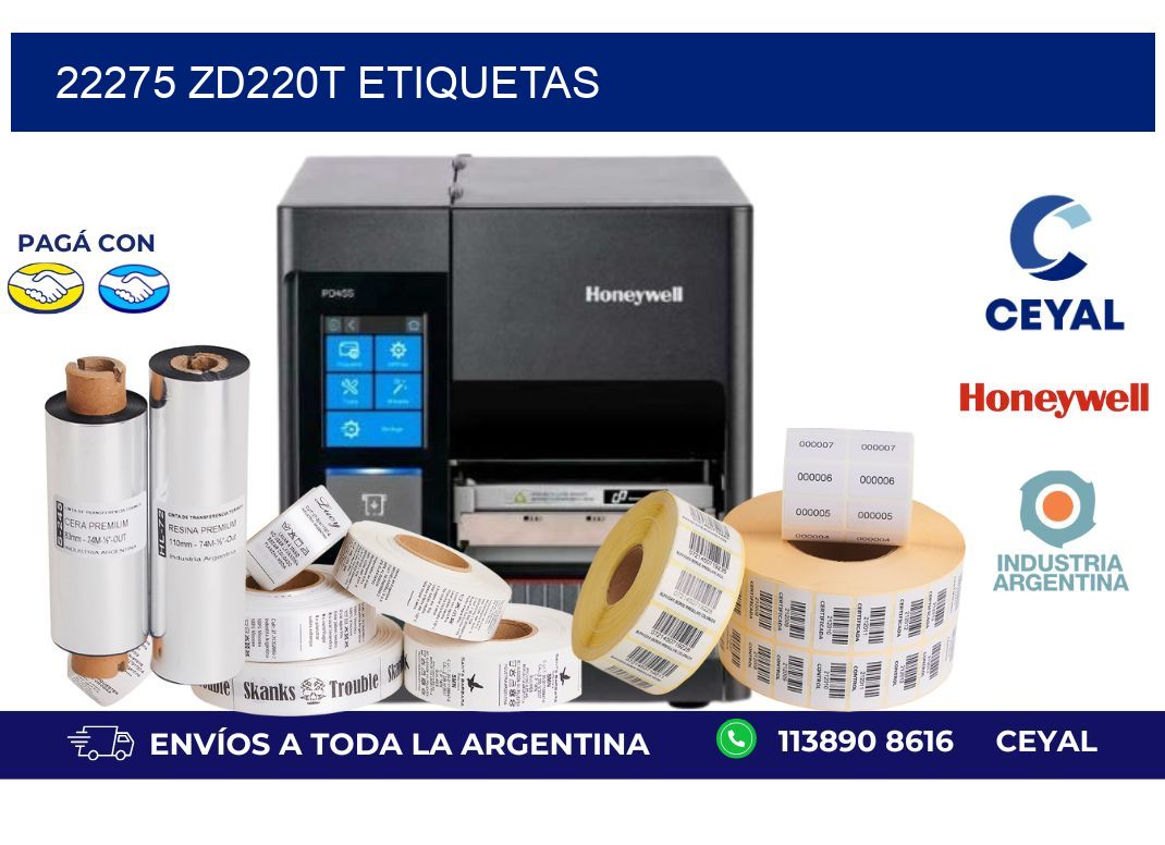 22275 ZD220t etiquetas