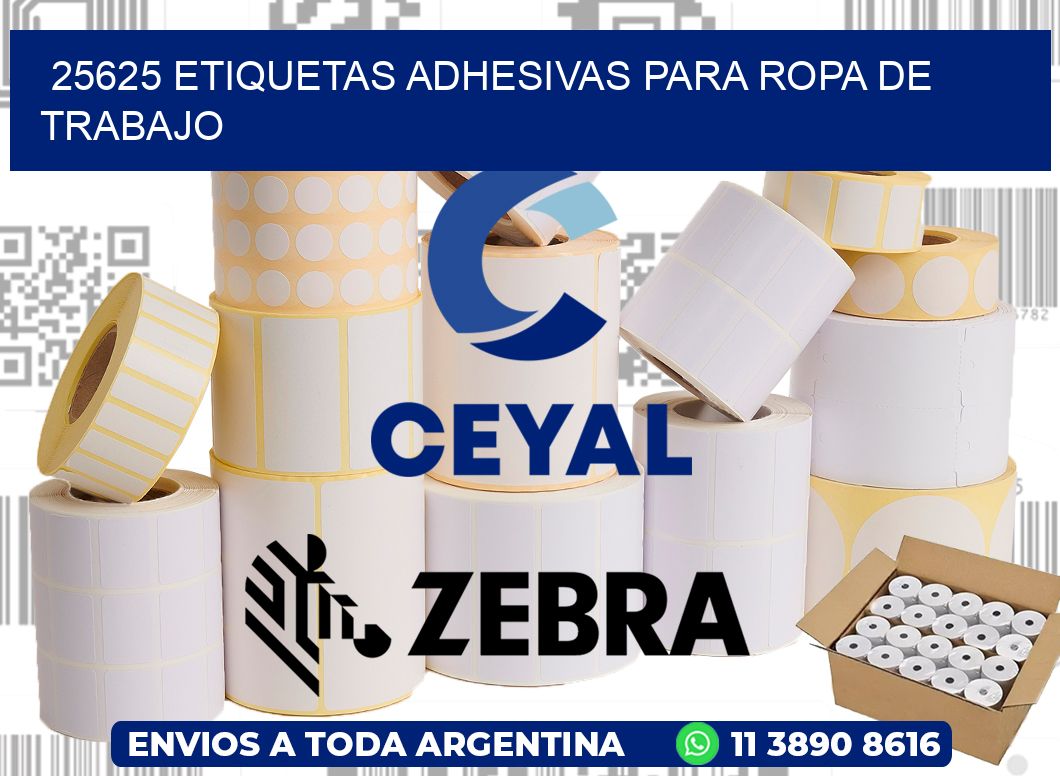 25625 Etiquetas adhesivas para ropa de trabajo