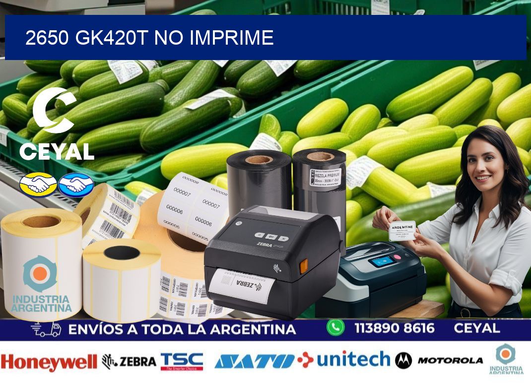 2650 GK420T no imprime