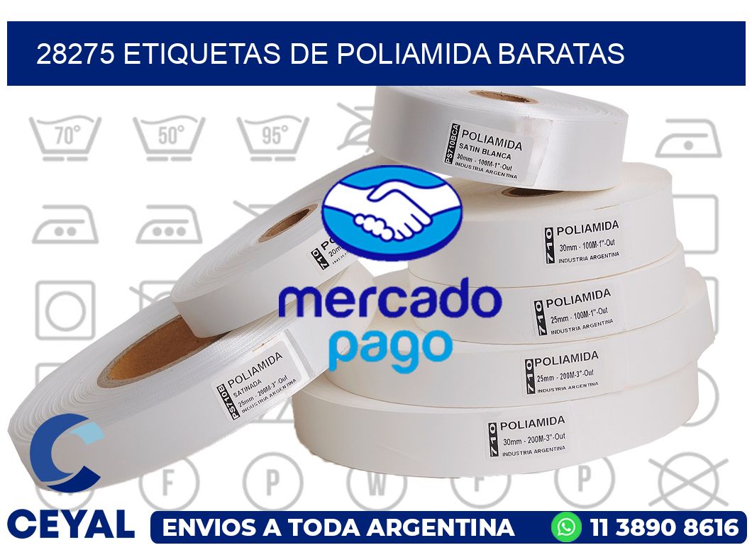 28275 etiquetas de poliamida baratas