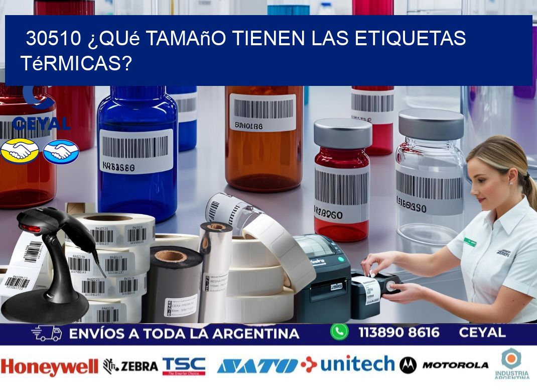 30510 ¿Qué tamaño tienen las etiquetas térmicas?