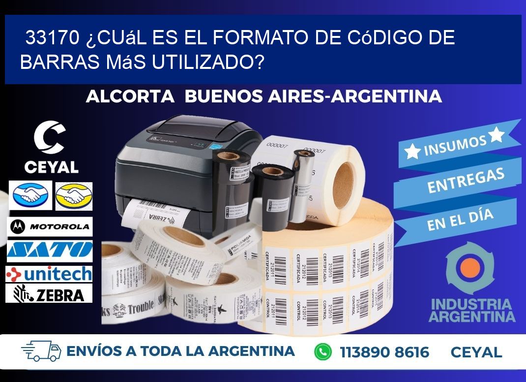 33170 ¿Cuál es el formato de código de barras más utilizado?