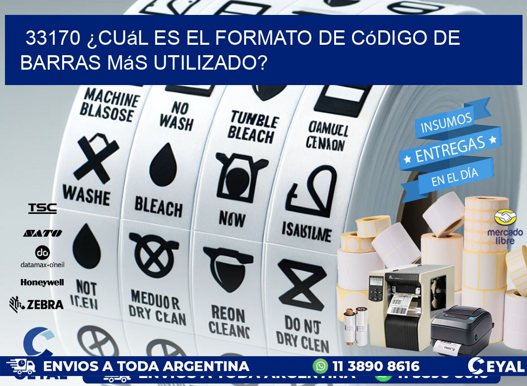 33170 ¿Cuál es el formato de código de barras más utilizado?
