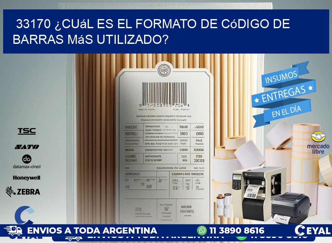 33170 ¿Cuál es el formato de código de barras más utilizado?