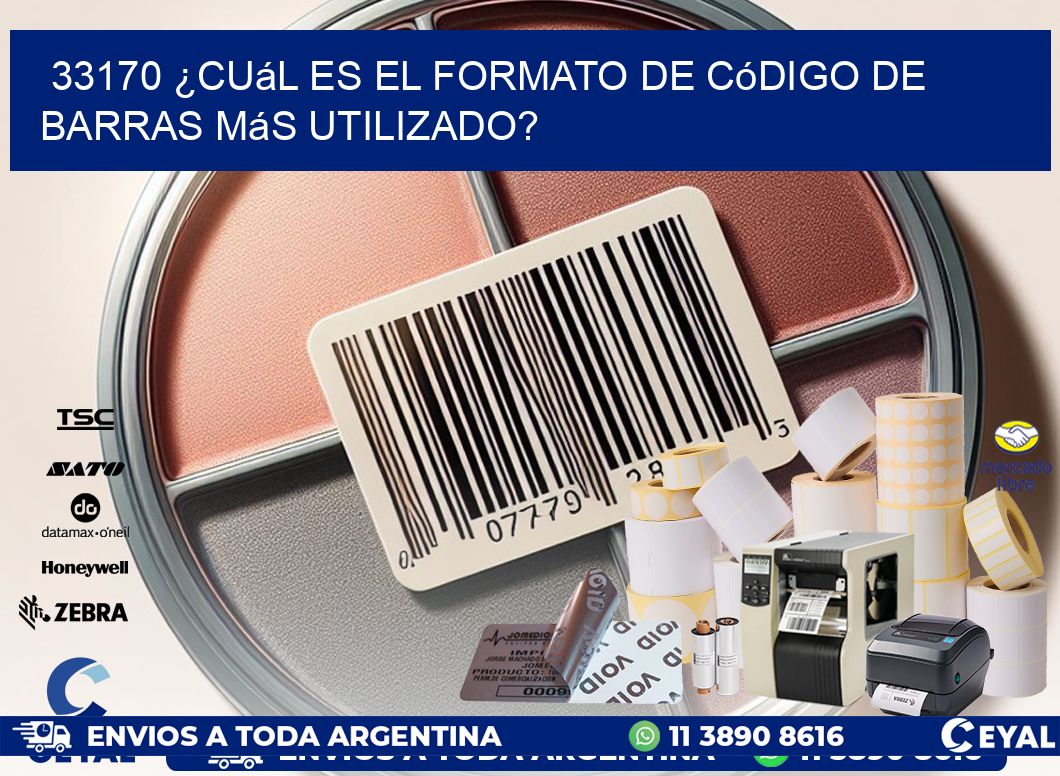 33170 ¿Cuál es el formato de código de barras más utilizado?