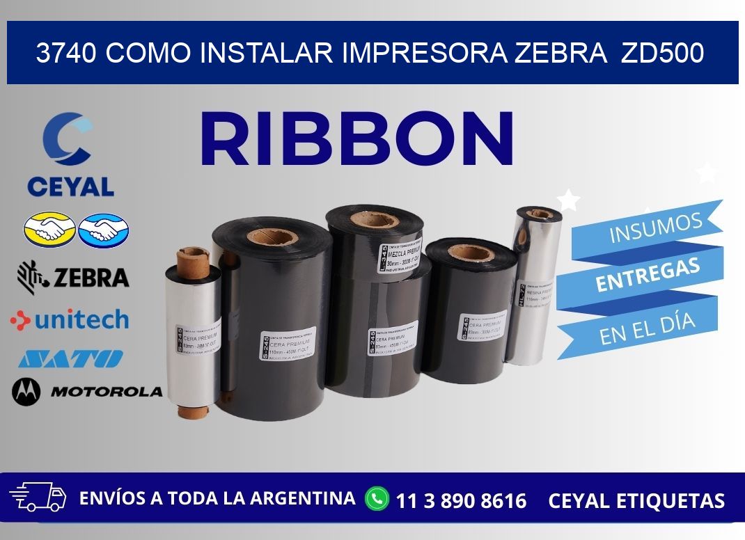 3740 Como instalar impresora Zebra  ZD500