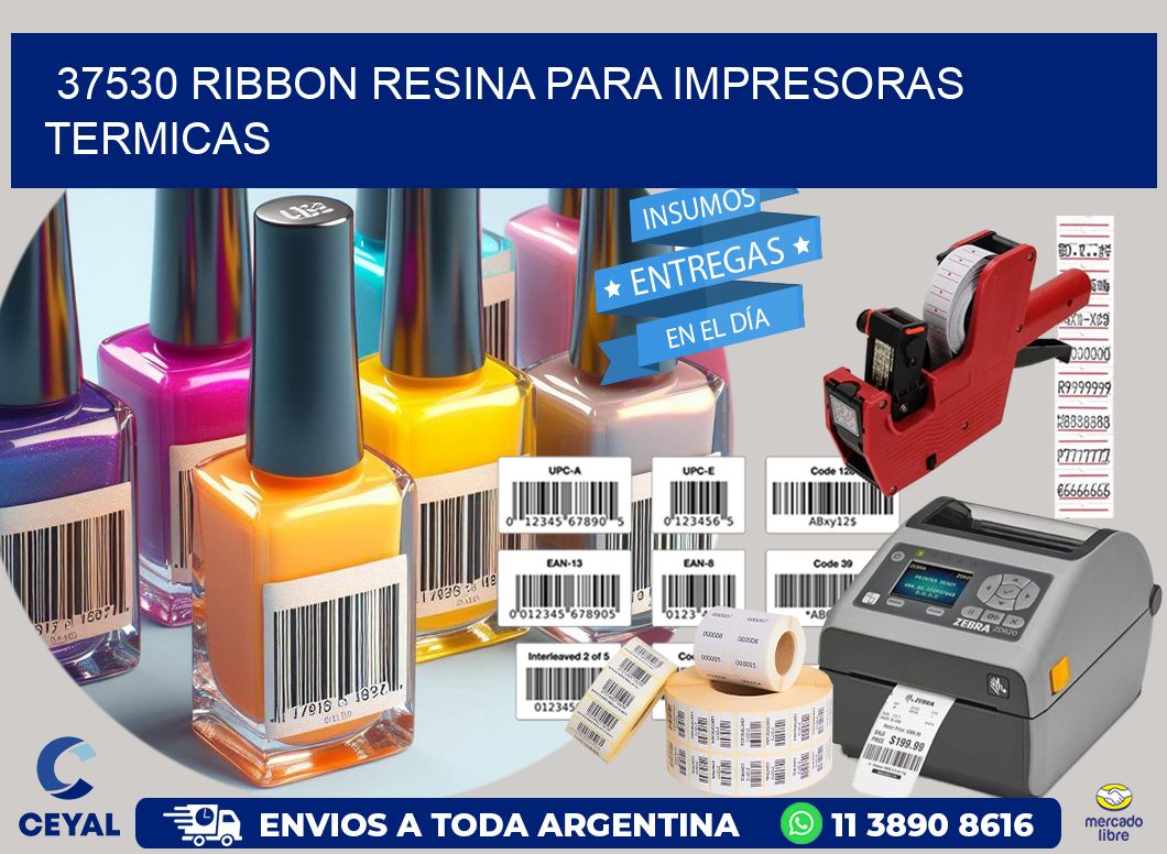 37530 ribbon resina para impresoras termicas