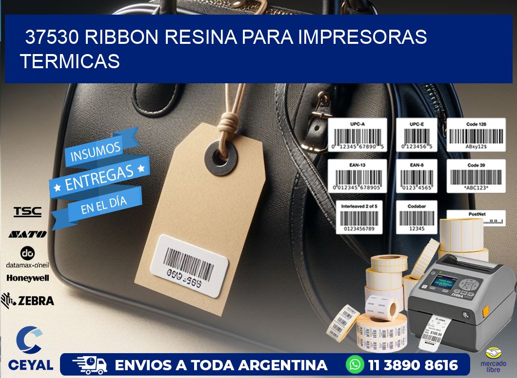 37530 ribbon resina para impresoras termicas