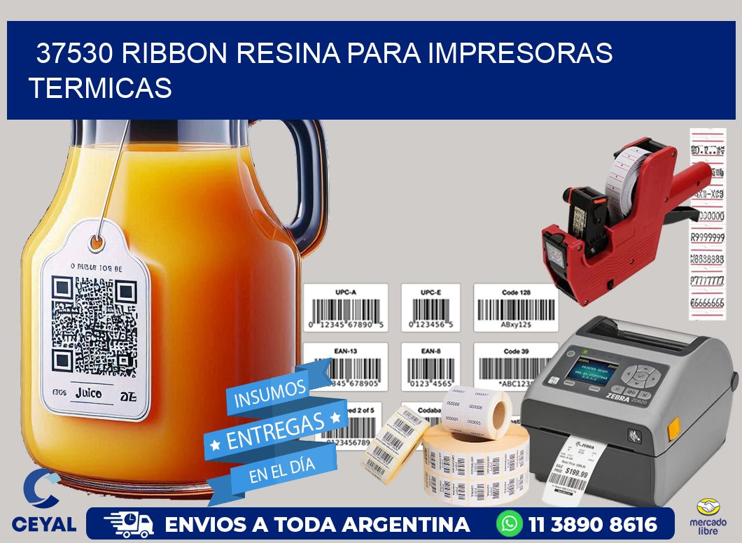 37530 ribbon resina para impresoras termicas