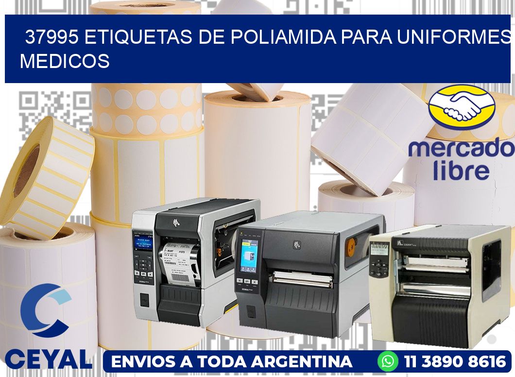 37995 Etiquetas de poliamida para uniformes medicos